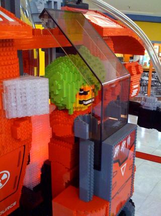 Illustration for article titled Massive Lego Mecha Can Probably Kill Humans, then Drink Ten Packs of Good Ole Fortran